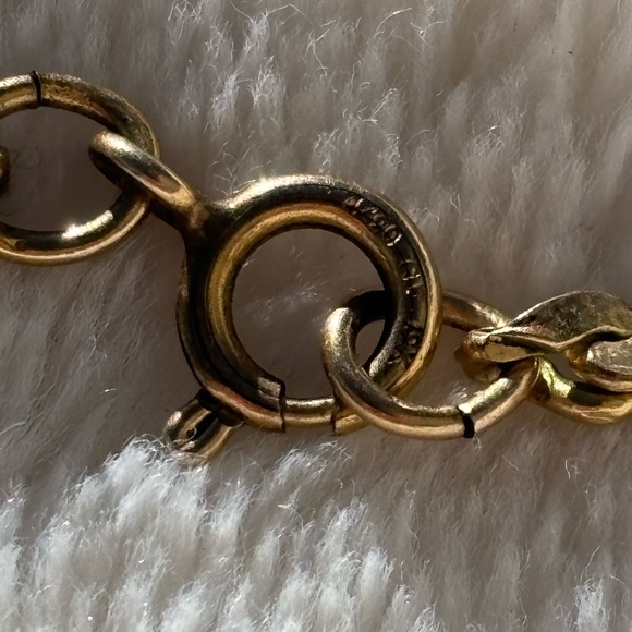 19k Yellow Gold Wrapped Pocket Watch Chain That Has Been Converted to Necklace. - Picture 4 of 5